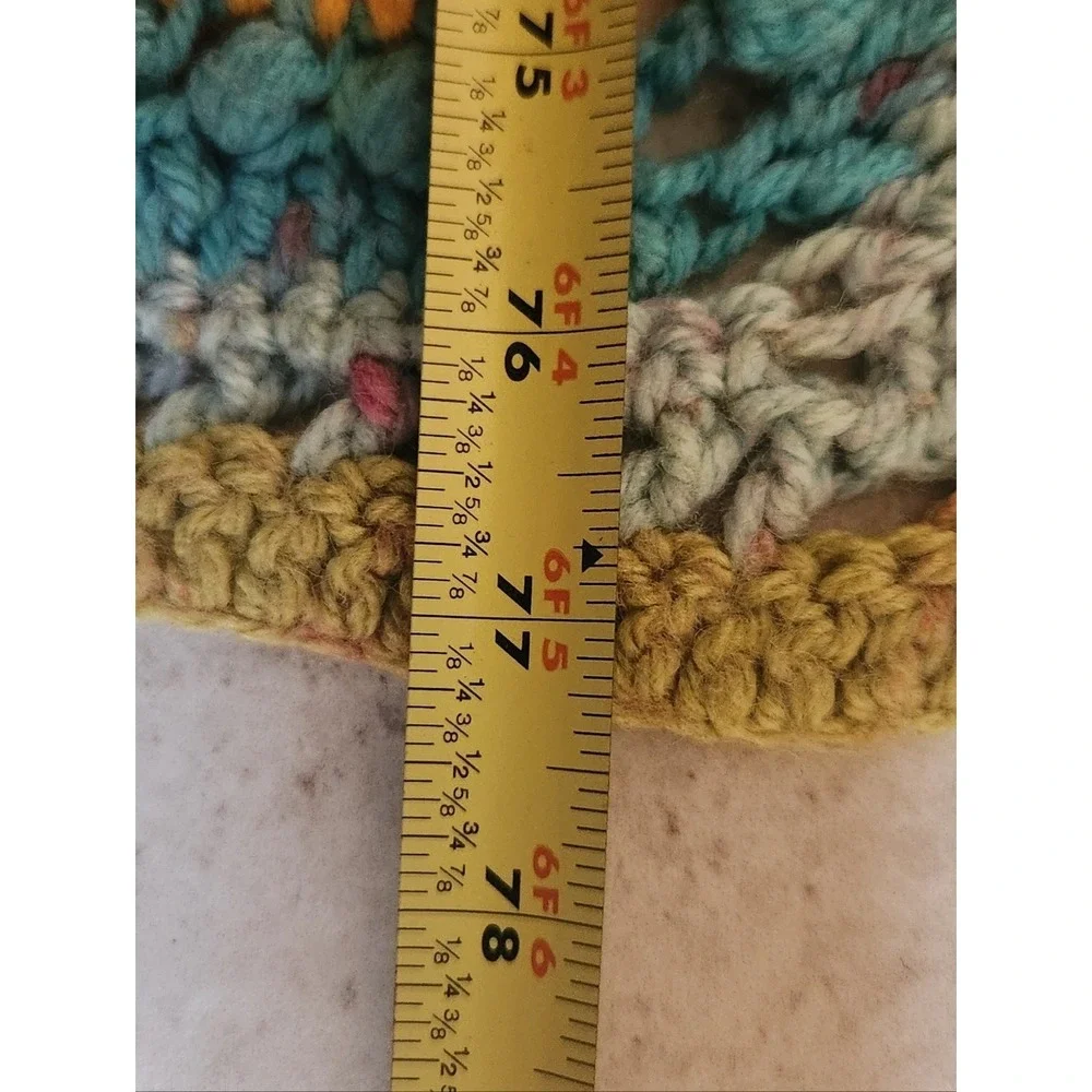 Handmade Colorful Afghan Blanket 50